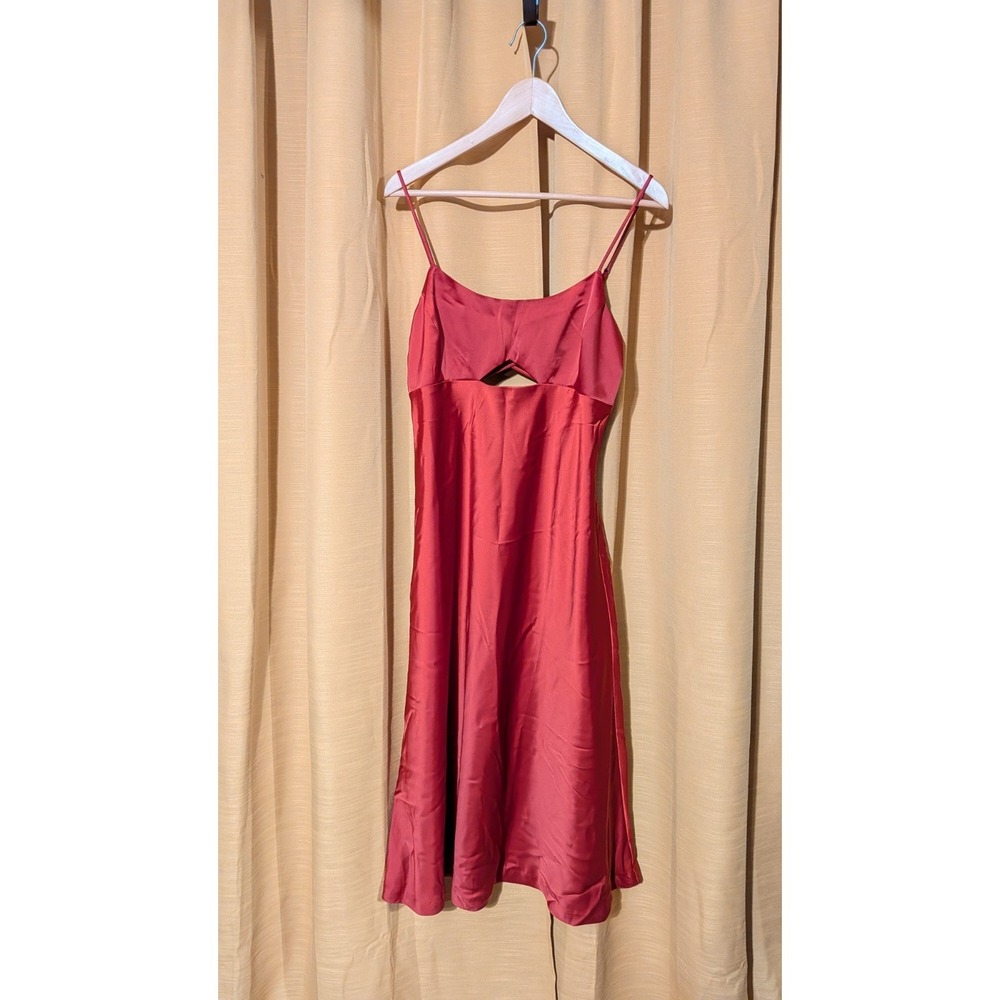 NWT Banana Republic Embers Strappy Cutout Lace Up Back Midi Slip Dress Size 10